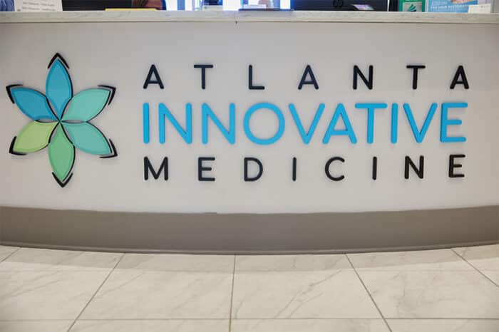atlanta orthopedics, Front desk of Atlanta Innovative Medicine