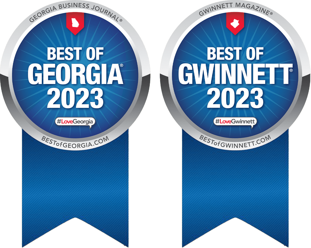 Best of Georgia 2023, Best of Gwinnett 2023 badge.
